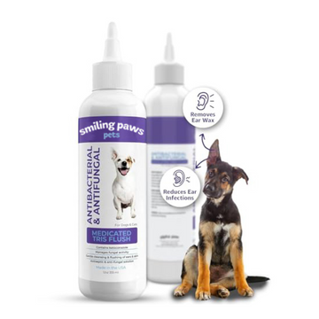 Medicated Tris Flush Dog Ear Cleaner Solution