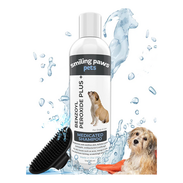 Itch Relief Shampoo & Brush - Contains Benzoyl Peroxide