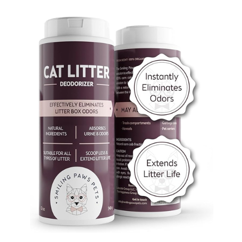 Organic Cat Litter Deodorizer – Smiling Paws Pets