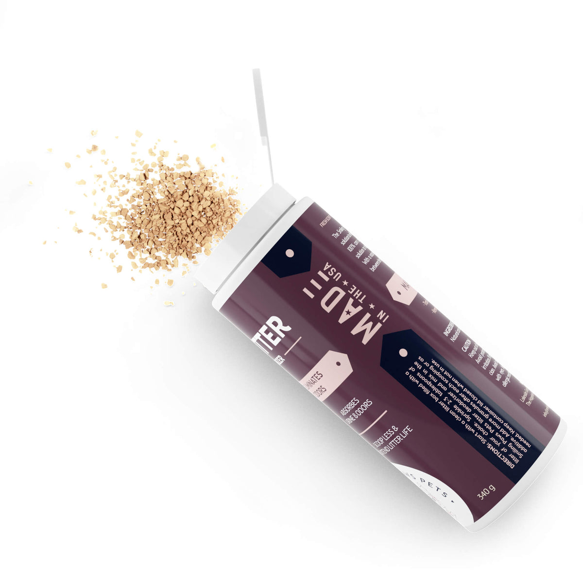 Best Natural Organic Cat Litter Deodorizer & Odor Eliminator 3 Pack